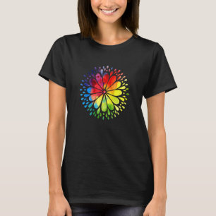 Colorful Flower Mandala T-shirt