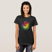 Colorful Flower Mandala T-shirt (Voorkant volledig)
