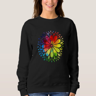 Colorful Flower Mandala Trui