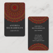 Colorful Flower Mandala Visitekaartje (Voorkant / Achterkant)