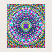Colorful Flower Mandala Visitekaartje (Binnenkant ongevouwen)