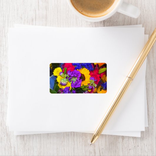 Colorful Flower Mix, label (Insitu)