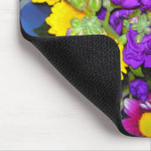 Colorful Flower Mix Mousepad Muismat (Hoek)