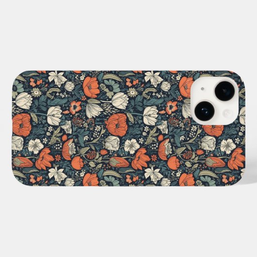 Colorful Flower Pattern Case-Mate iPhone Case (Achterkant (horizontaal))