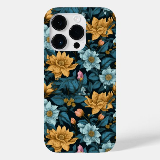 Colorful Flower Pattern Case-Mate iPhone Case (Achterkant)