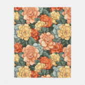 Colorful Flower Pattern Fleece Deken (Voorkant)