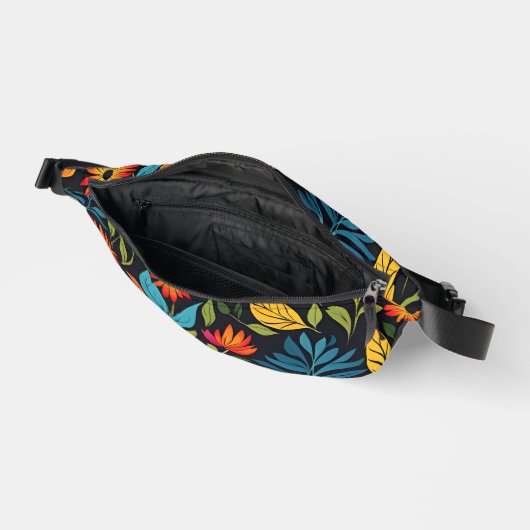 Colorful Flower Pattern Heuptasje (Open)