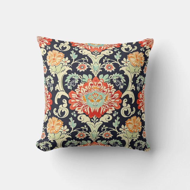 Colorful Flower Pattern Kussen (Voorkant)