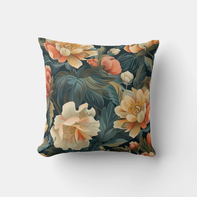 Colorful Flower Pattern Kussen (Voorkant)