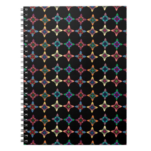 Colorful Flower Pattern Notitieboek (Voorkant)
