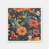 Colorful Flower Pattern Servet (Voorkant)