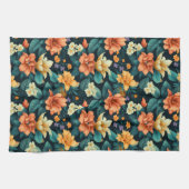 Colorful Flower Pattern Theedoek (Horizontaal)