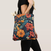 Colorful Flower Pattern Tote Bag (Dichtbij)