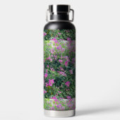 Colorful Flower Pattern Waterfles (Achterkant)