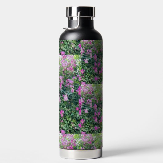 Colorful Flower Pattern Waterfles (Rechts)