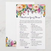 Colorful Flower wat er in je telefoonspel staat, F (Voorkant / Achterkant)