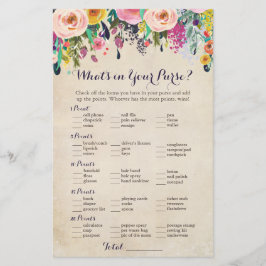 Colorful Flower wat er in uw Purse Game zit,