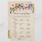 Colorful Flower wat er in uw Purse Game zit,  (Voorkant / Achterkant)