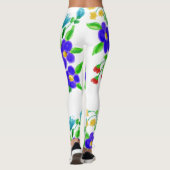 Colorful Flowered Girly Leggings (Achterkant)