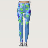 Colorful Flowered Leggings (Voorkant)
