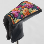 Colorful Flowering Cactus Personalized Golfheadcover (3/4 voorkant)