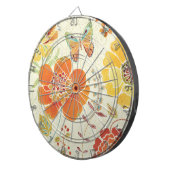 Colorful Flowers and Butterflies Dartbord (Voorkant Rechts)