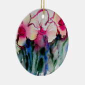 Colorful Flowers Art Ceramic Ornament (Rechts)