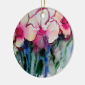 Colorful Flowers Art Ceramic Ornament (Links)