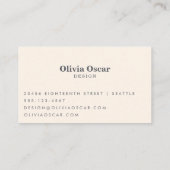 Colorful Flowers Boho Bright Retro Floral Art Visitekaartje (Achterkant)