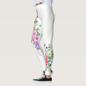 Colorful Flowers Bouquet Giraffe - Drawing Modern  Leggings (Links)