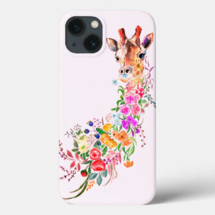 Colorful Flowers Bouquet Giraffe - getekend door M Case-Mate iPhone Case
