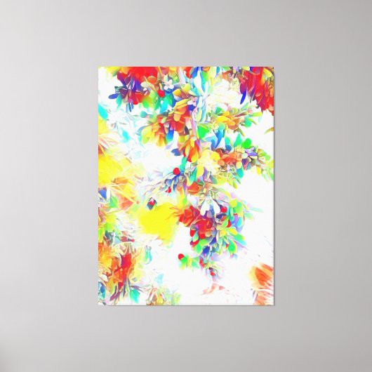 Colorful Flowers Canvas Afdruk (Voorkant)