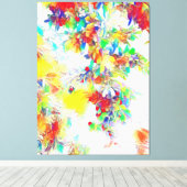 Colorful Flowers Canvas Afdruk (Insitu (Houten vloer))