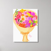 Colorful Flowers Canvas Print (Voorkant)