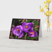 [Colorful Flowers] Crocus vernus - Elke keer Kaart (Gele Bloem)