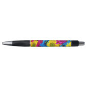 Colorful Flowers, Daisies - Blue Yellow Pink Pen (Voorkant)