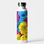 Colorful Flowers, Daisies - Blue Yellow Pink Waterfles (Links)