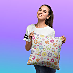 Colorful Flowers Decorative Sierkussen