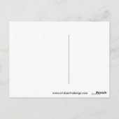 Colorful Flowers denking of You Briefkaart (Achterkant)