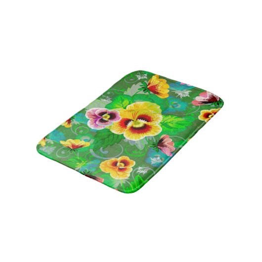 Colorful Flowers Design Badmat (Gekanteld)