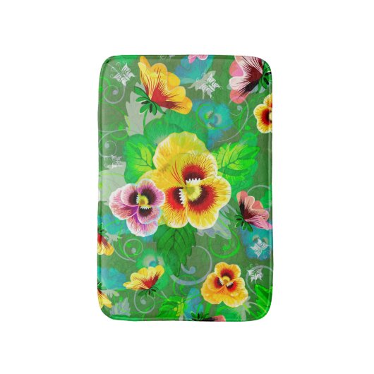 Colorful Flowers Design Badmat (Voorkant Verticaal)