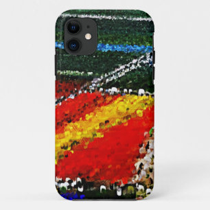 Colorful Flowers Field Painting iPhone Case