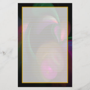 Colorful Flowers Fine Lined Stationery Briefpapier