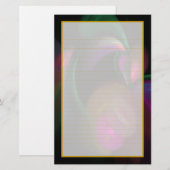 Colorful Flowers Fine Lined Stationery Briefpapier (Voorkant / Achterkant)