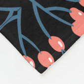 Colorful Flowers Fleece Blanket (Hoek)
