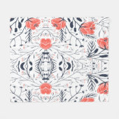 Colorful Flowers Fleece Blanket (Voorkant (Horizontaal))