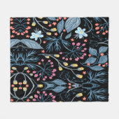 Colorful Flowers Fleece Blanket Deken (Voorkant (Horizontaal))