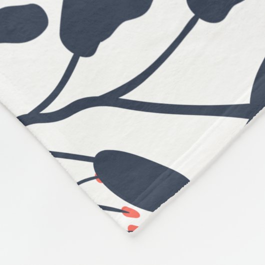 Colorful Flowers Fleece Blanket Deken (Hoek)