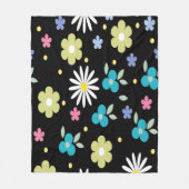 Colorful Flowers Fleece Deken (Voorkant)