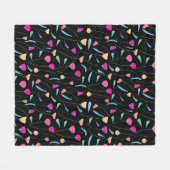 Colorful Flowers Fleece Deken (Voorkant (Horizontaal))